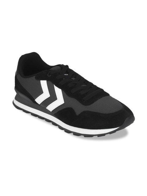 

hummel Unisex Black & White Colourblocked Sneakers