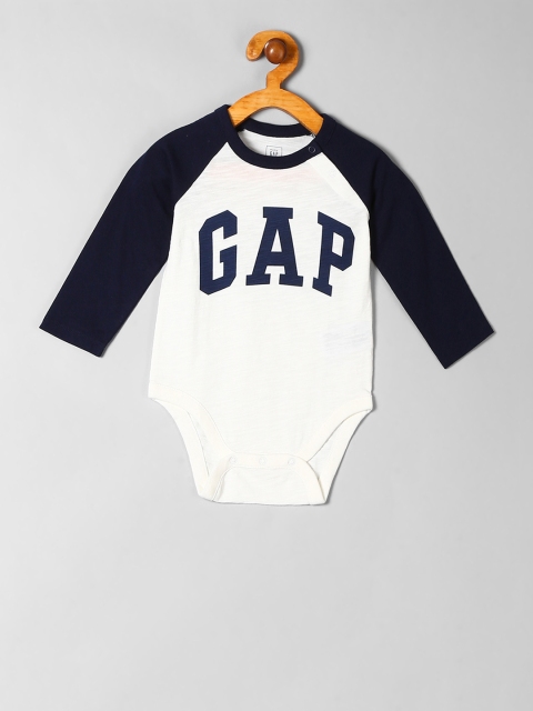 

GAP Baby White Raglan Long Sleeve Bodysuit