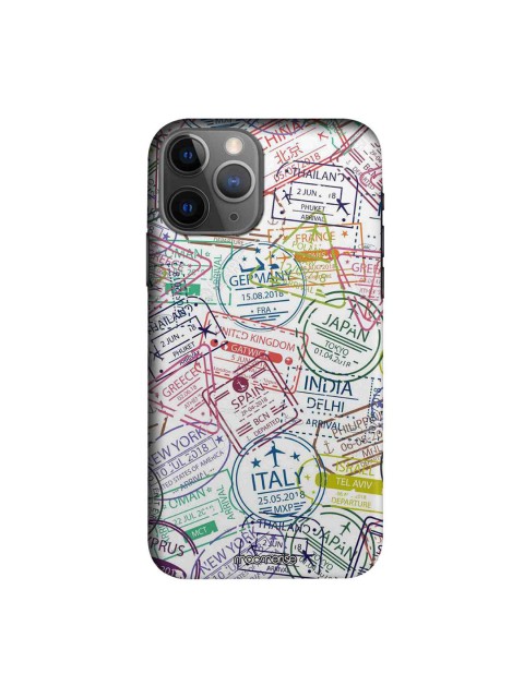 

macmerise Red & Blue Immigration Stamps Classic iPhone 11 Pro Max Case