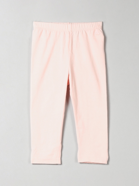 

GAP Girls Pink Solid Bow Back Leggings