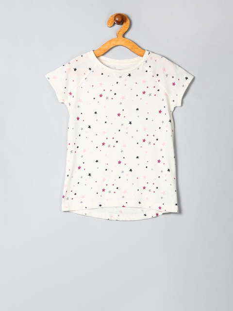 

GAP Toddler Girl White Printed T-Shirt