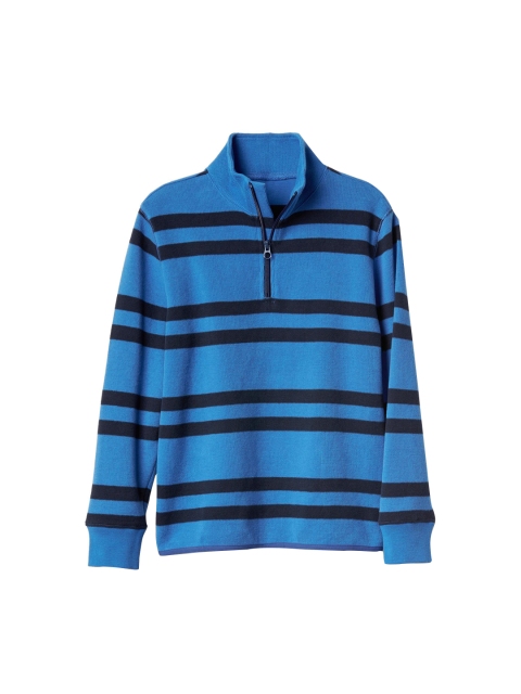 

GAP Boys Blue & Black Striped Sweatshirt