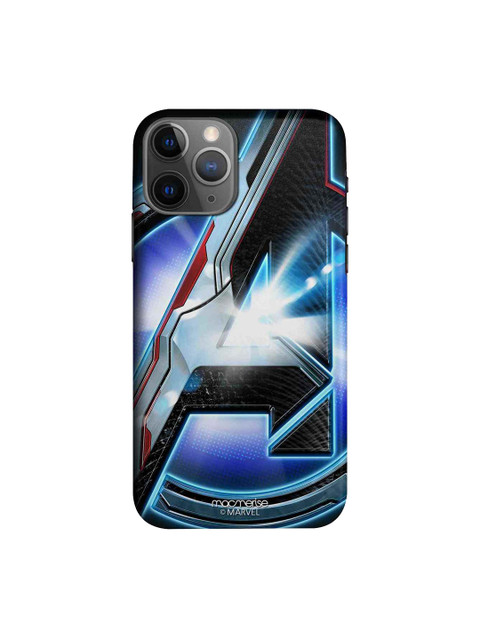 

macmerise Blue & Black Endgame Logo Printed iPhone 11 Pro Max Case Cover