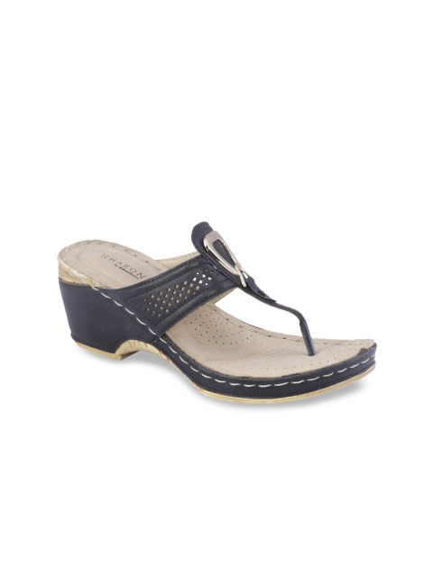 

Khadims Women Black Solid Sandals