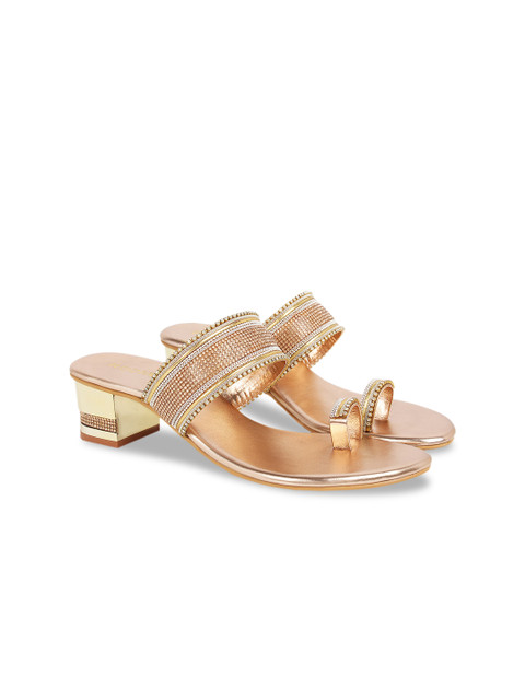 

Rocia Women Champagne Embellished Sandals