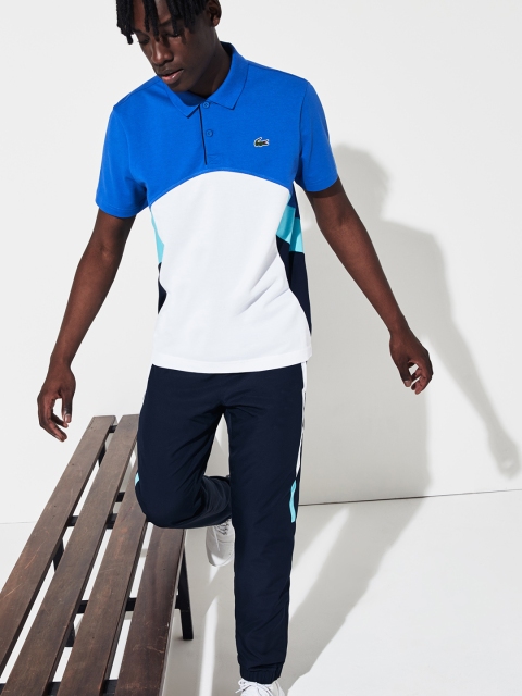 

Lacoste Men Blue Colourblocked Sport Ultra-Light Polo