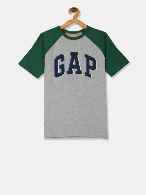 

GAP Boys Grey Printed Round Neck T-shirt