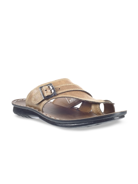 

Khadims Men Tan Brown Comfort Sandals