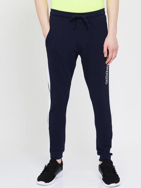 

Kappa Men Blue Solid Slim-Fit Joggers, Navy blue