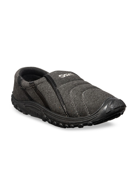 

Khadims Men Charcoal Black Slip-On Sneakers