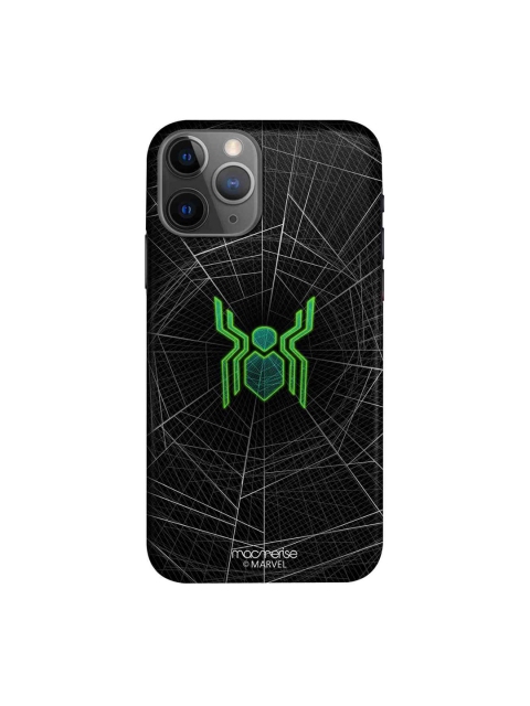 

macmerise Black & Green Spiderman Logo Web iPhone 11 Pro Max Case