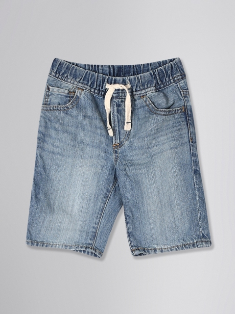 

GAP Boys Blue Washed Regular Fit Denim Shorts