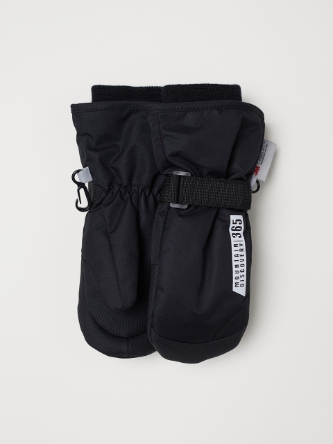 

H&M Boys Ski Mittens, Black