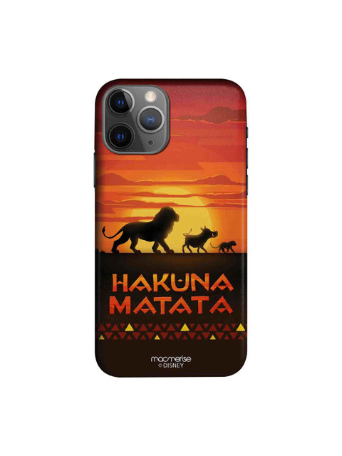 

macmerise Orange & Brown Hakuna Matata iPhone 11 Pro Max Case