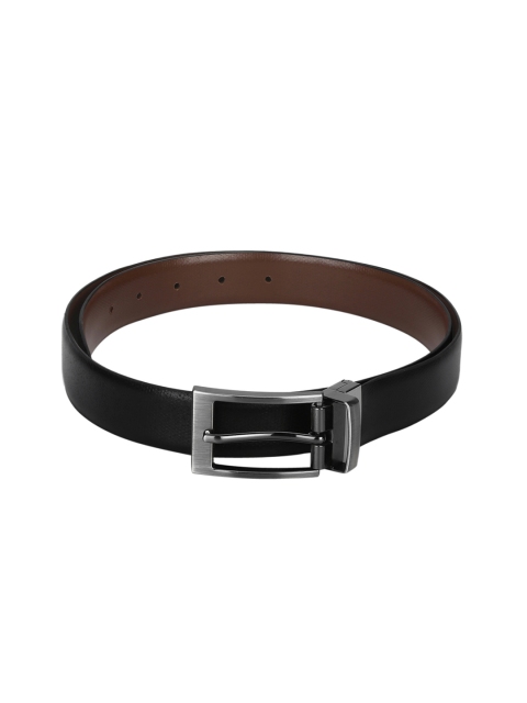 

Red Tape Men Black & Brown Textured Reversible Formal Leather Belt