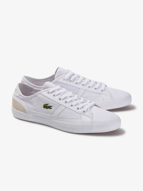 

Lacoste Men White Y beige COlorblocked Sneakers