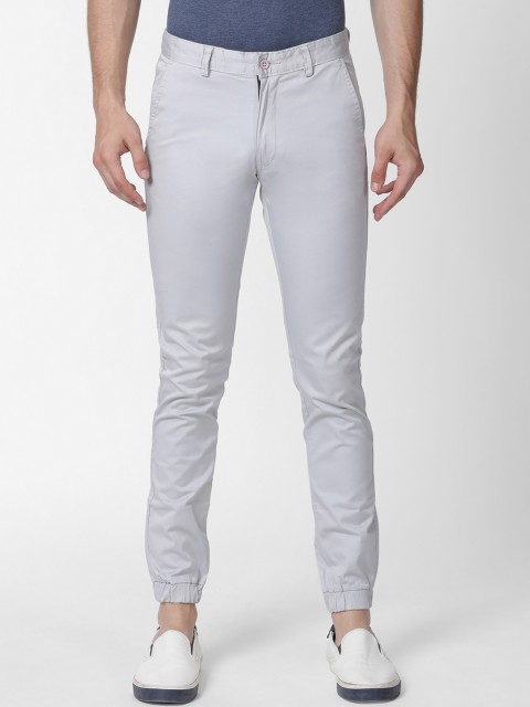 

Mucho Solo Men Grey Skinny Fit Solid Joggers