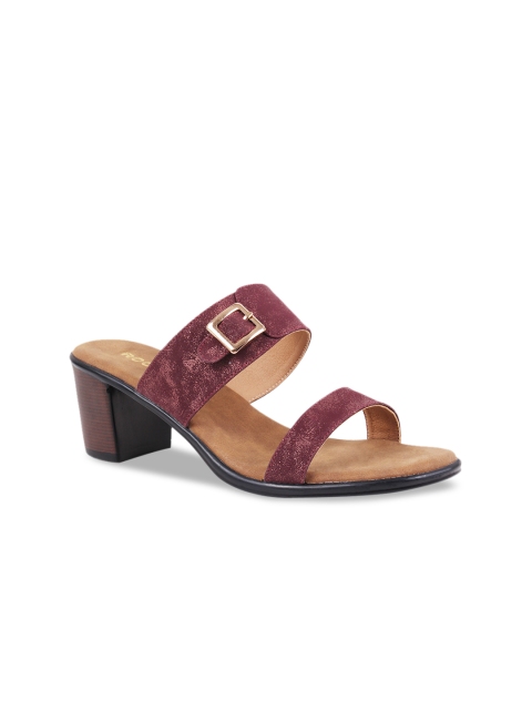 

Rocia Women Maroon Solid Block Heels