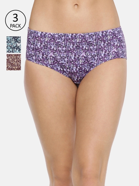 

Red Rose Women Pack of 3 Assorted Hipster Briefs Vidisha-M