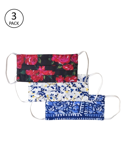 

MABISH by Sonal Jain Unisex Pack of 3 Pcs Pleated 3-Ply Outdoor Mask, Multi