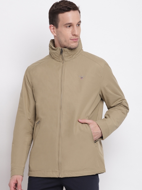 

GANT Men Beige Solid Padded Jacket