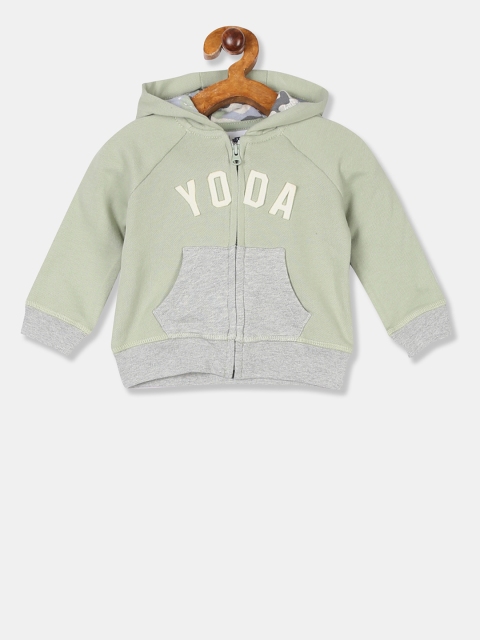 

GAP Boys Green & Grey Colourblocked Hooded Sweatshirt