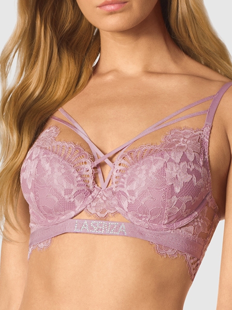 

La Senza Lavender Lace Underwired Lightly Padded Everyday Bra 11150384-92S9