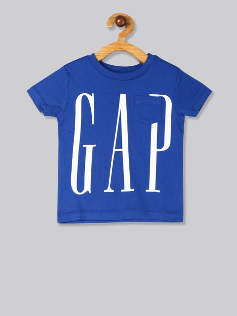 

GAP Boys Blue Printed Round Neck T-shirt
