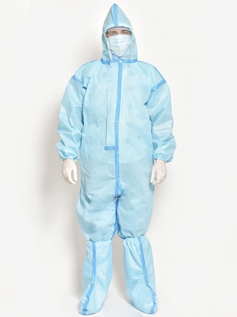 

Swayam Blue Grade-A-90 GSM Repellent Breathable 10 PSI Pre Protective Equipment Kit