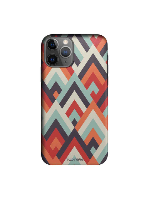 

macmerise Multicoloured Symmetric Chevron Printed iPhone 11 Pro Max Case, Multi