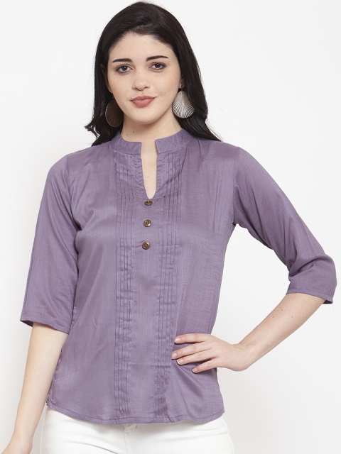 

ANAISA Women Purple Solid Top