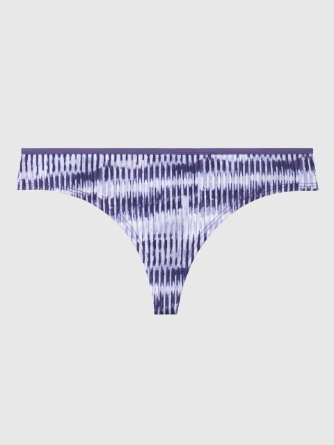 

La Senza Women Navy Blue & White Striped Remix Ultrasoft Thongs 11158114-4OTH