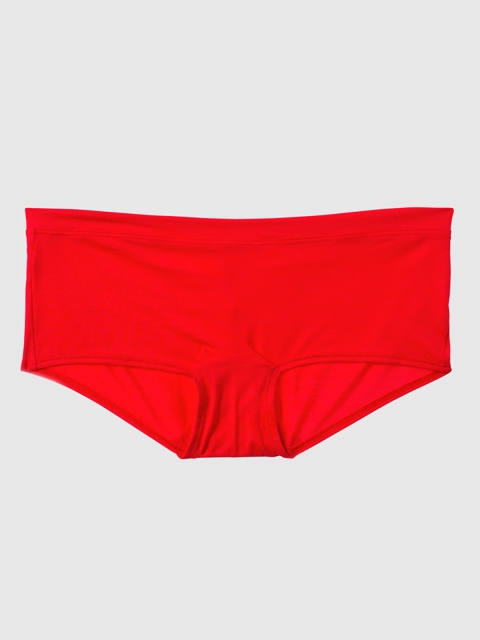 

La Senza Women Red Solid Remix Ultrasoft Boy Shorts 11164190-92Q4