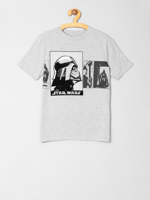 

GAP Boys Grey Printed Round Neck T-shirt