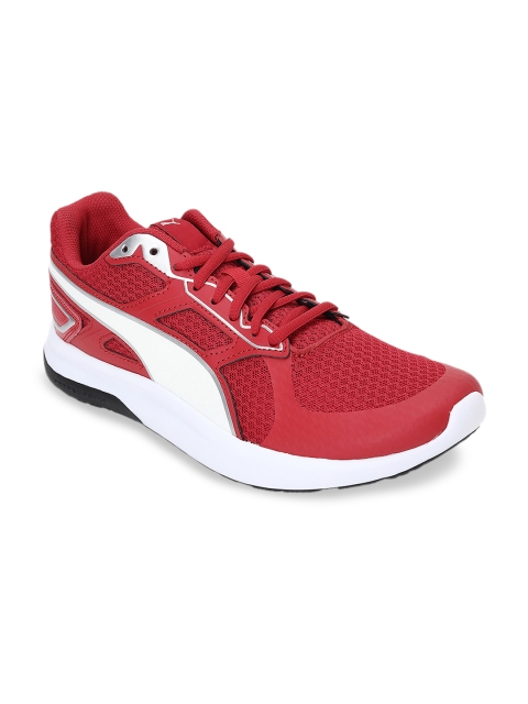 

Puma Unisex Red & White Colourblocked Sneakers