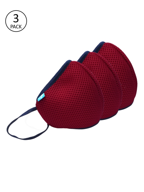 

F Gear Kids Red 3 Pcs 7-Ply F95 Safeguard ISO CE SITRA Certified Outdoor Masks - Small