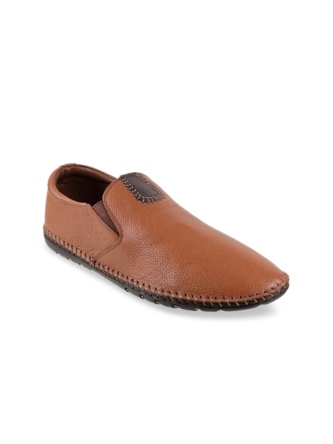 

Metro Men Tan Brown Slip-On Sneakers