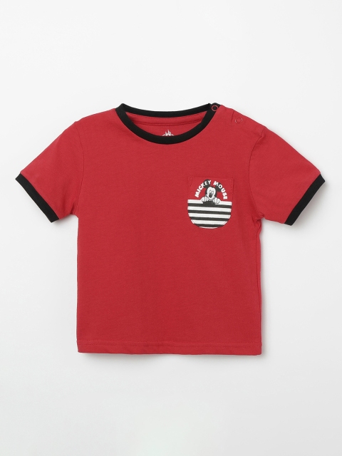 

Juniors by Lifestyle Boys Red Printed Round Neck T-shirt