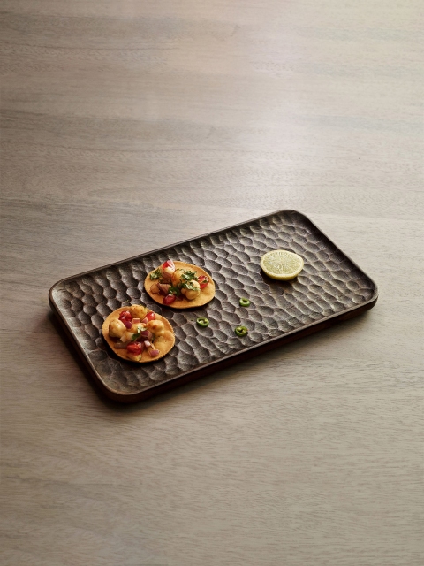 

ellementry Brown Mango Wood Serving Platter