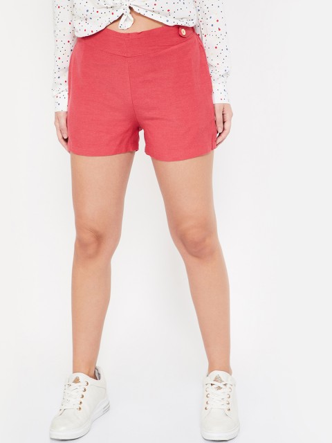 

Bossini Women Pink Solid Regular Fit Regular Shorts