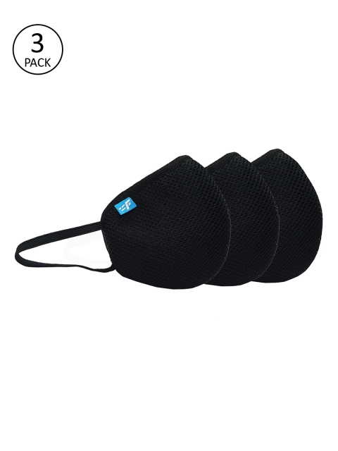 

F Gear Kids 3 Pcs Black 7-Ply F95 Safeguard ISO CE SITRA Certified Outdoor Masks - Extra Small