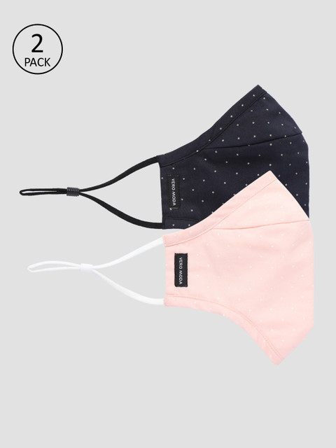 

Vero Moda Women Pack of 2 Reusable 3-Layer Outdoor Masks, Navy blue