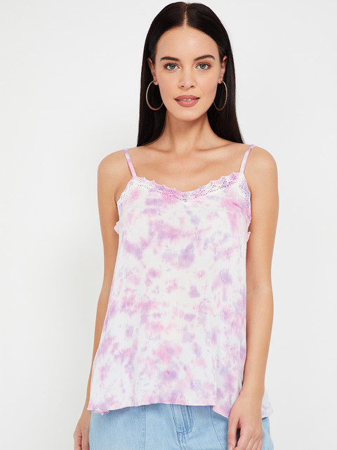 

Ginger by Lifestyle Women Pink Dyed A-Line Top