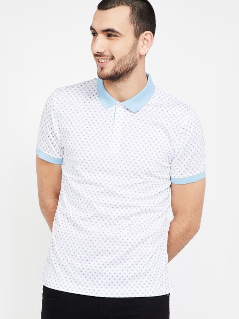 

CODE by Lifestyle Men White Printed Polo Collar T-shirt