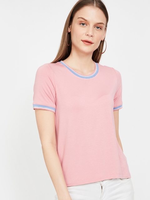 

Bossini Women Pink Solid Top