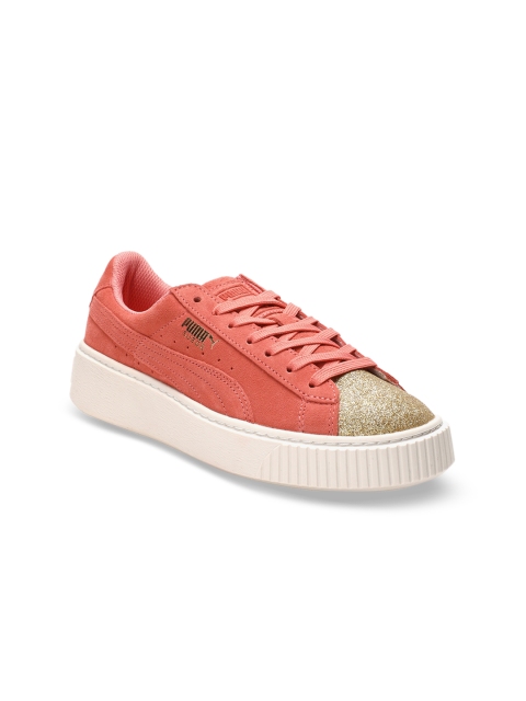 

Puma Girls Peach & Beige Sneakers