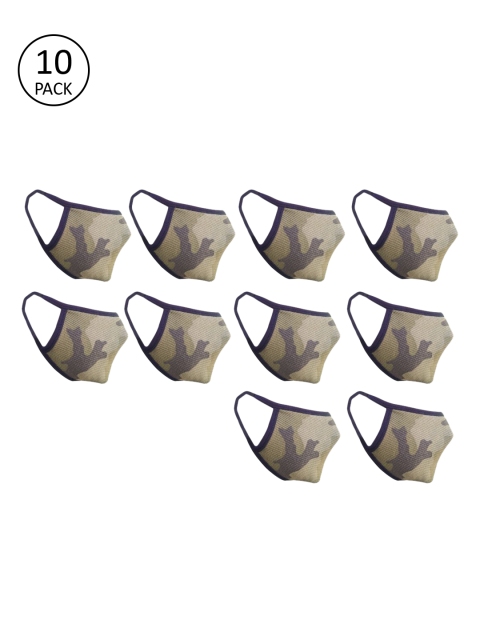 

nestroots Unisex 10 Pcs Reusable 2 Ply Protective Outdoor Cloth Masks, Multi