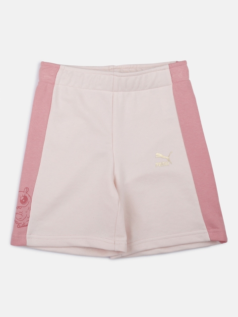 

Puma Kids Pink Colourblocked Regular Fit Monster Short