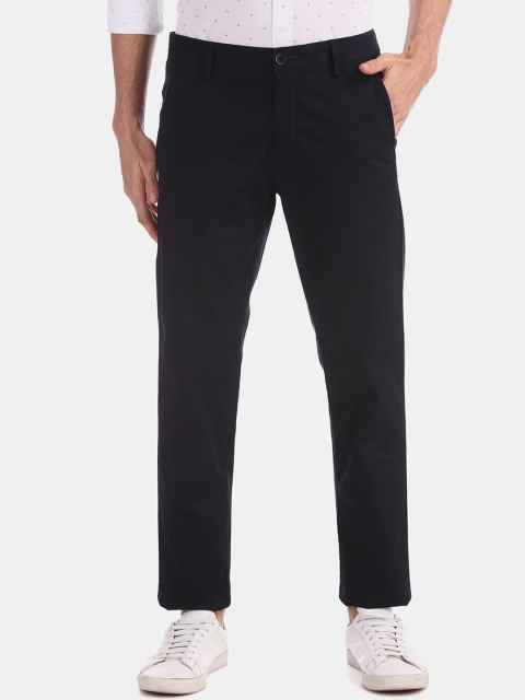 

Arrow Sport Men Blue Slim Fit Solid Regular Trousers