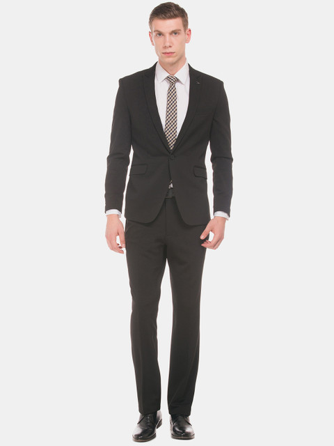 

Arrow Men Black Solid Slim-Fit Single-Breasted Formal Suit